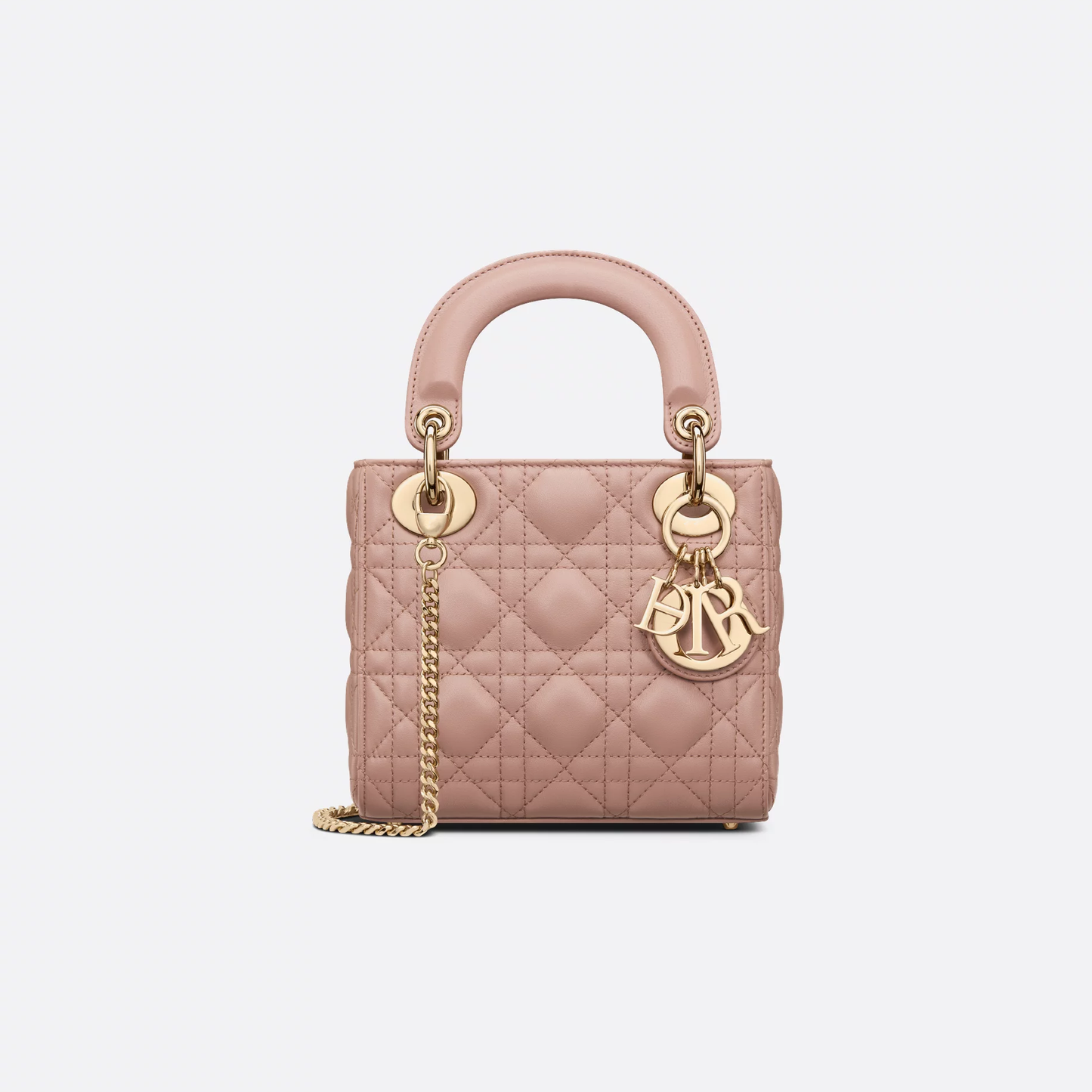 Mini Lady Chain Bag in Quilted Cannage Lambskin with Original Logo