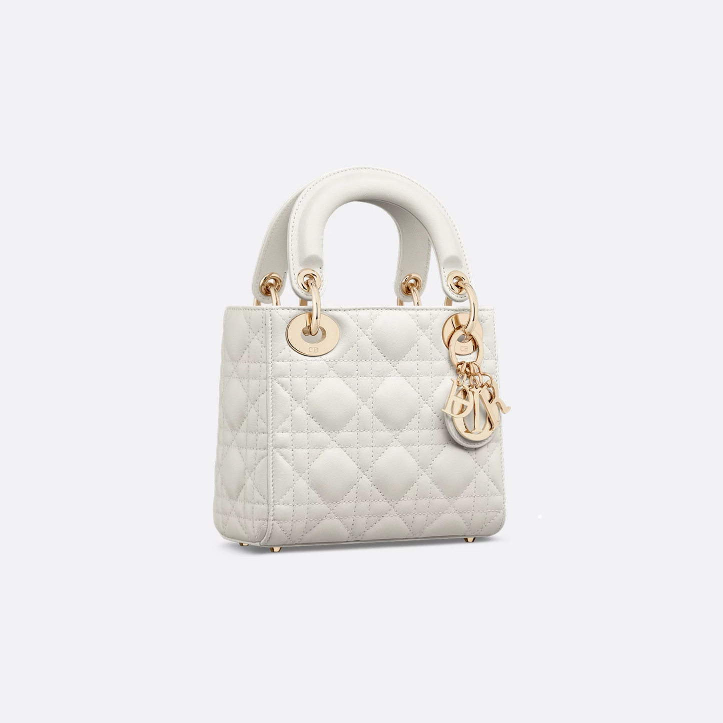 Mini Lady Chain Bag in Quilted Cannage Lambskin with Original Logo