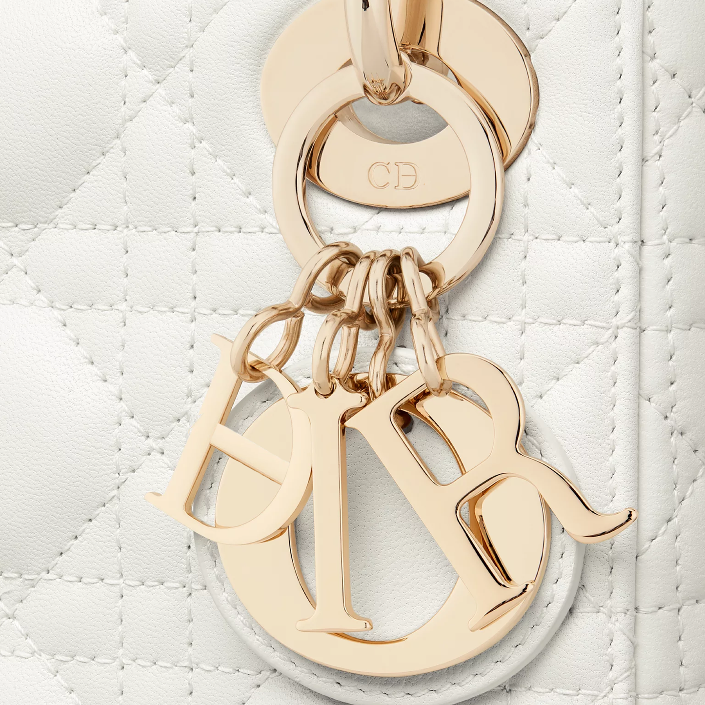 Mini Lady Chain Bag in Quilted Cannage Lambskin with Original Logo