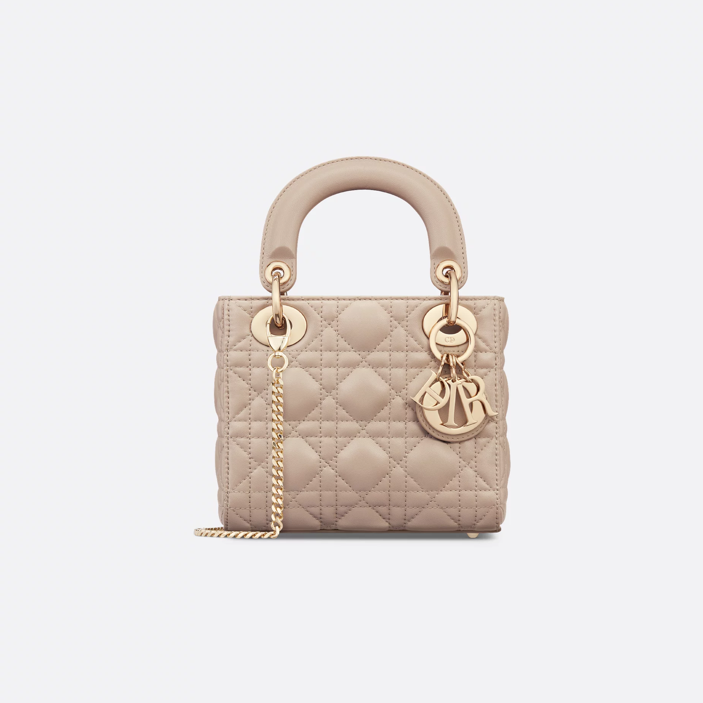 Mini Lady Chain Bag in Quilted Cannage Lambskin with Original Logo