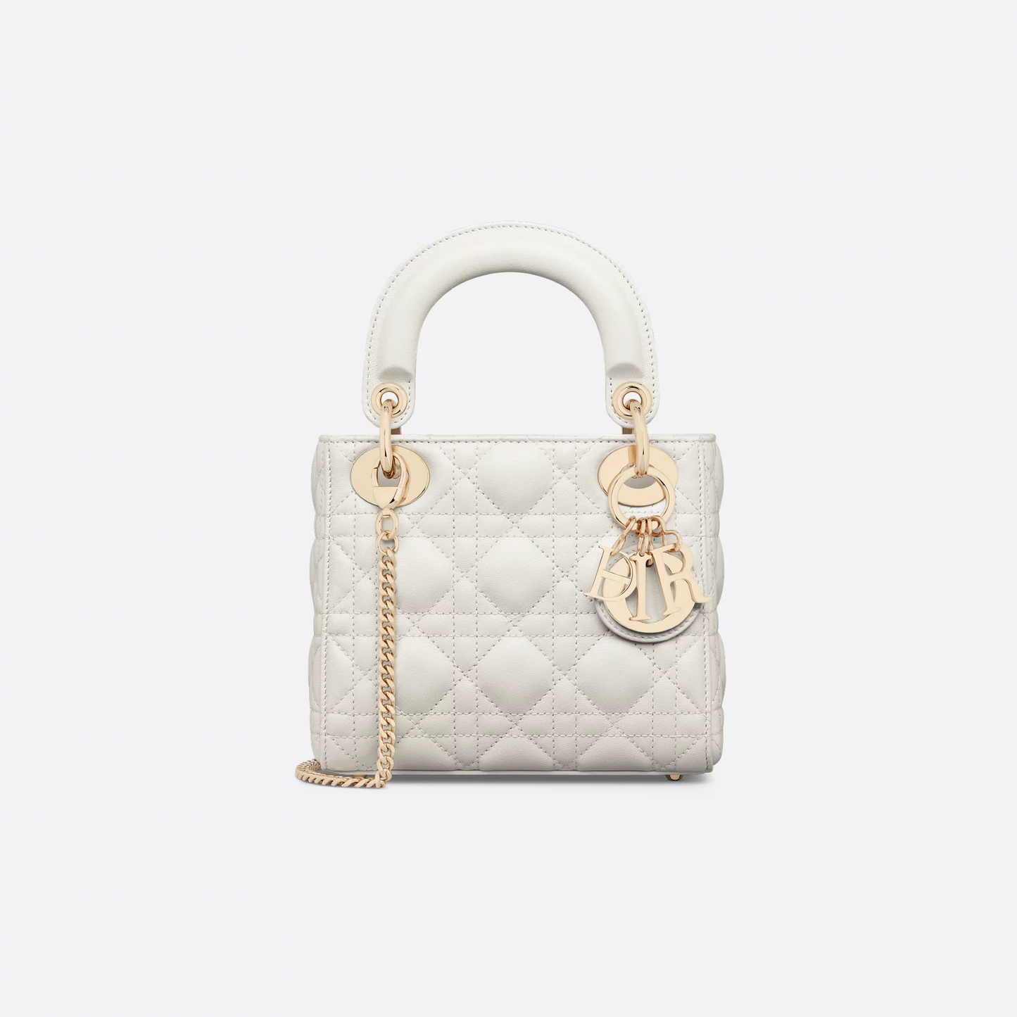 Mini Lady Chain Bag in Quilted Cannage Lambskin with Original Logo