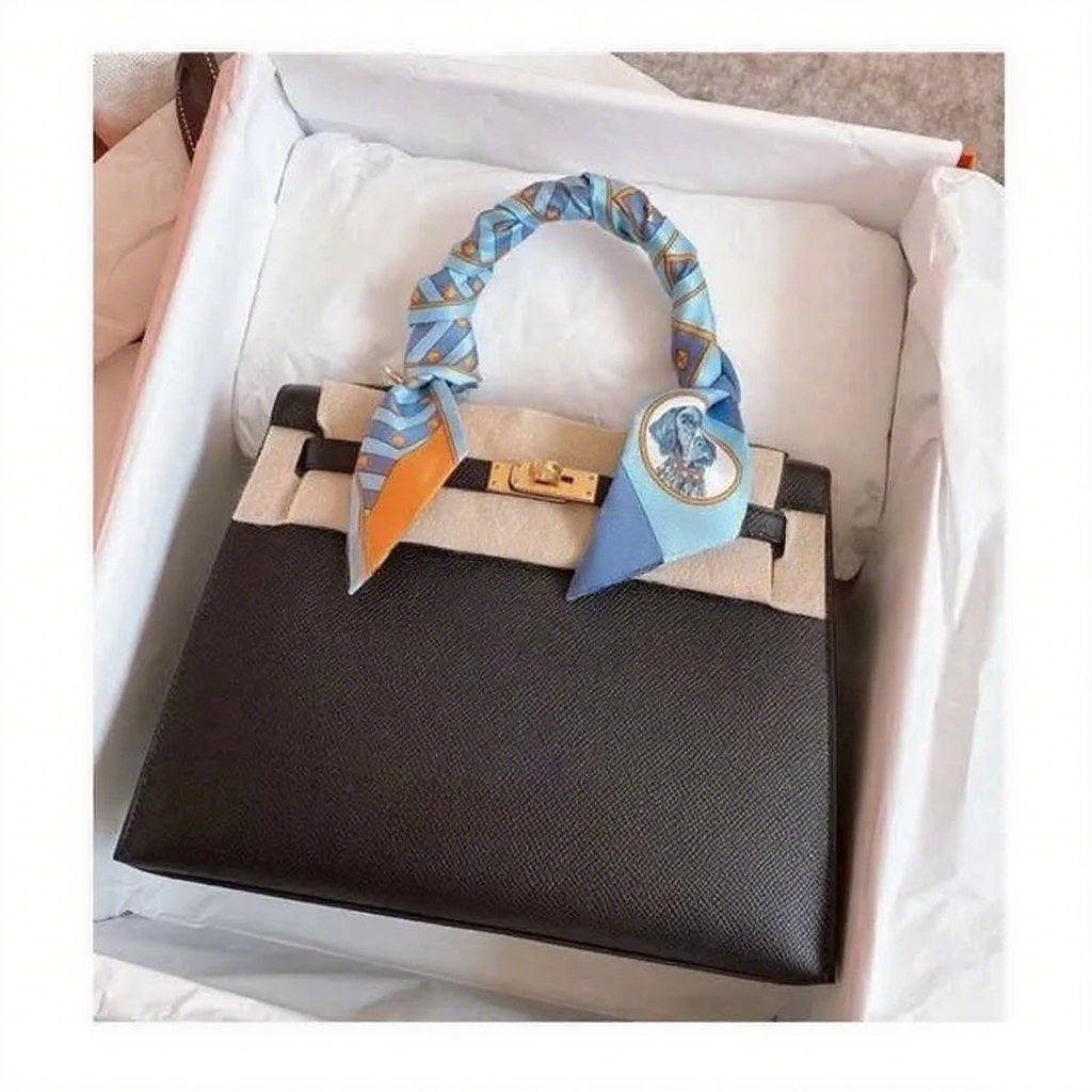 Leather Crossbody Bag - Mini Designer Handbag with Original Logo
