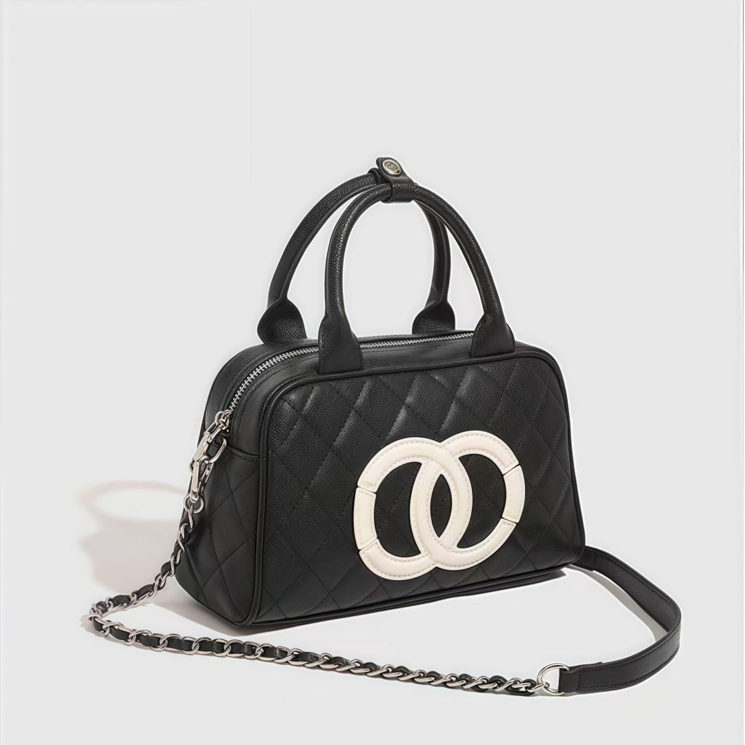 Goatskin Bowling Shoulder Bag