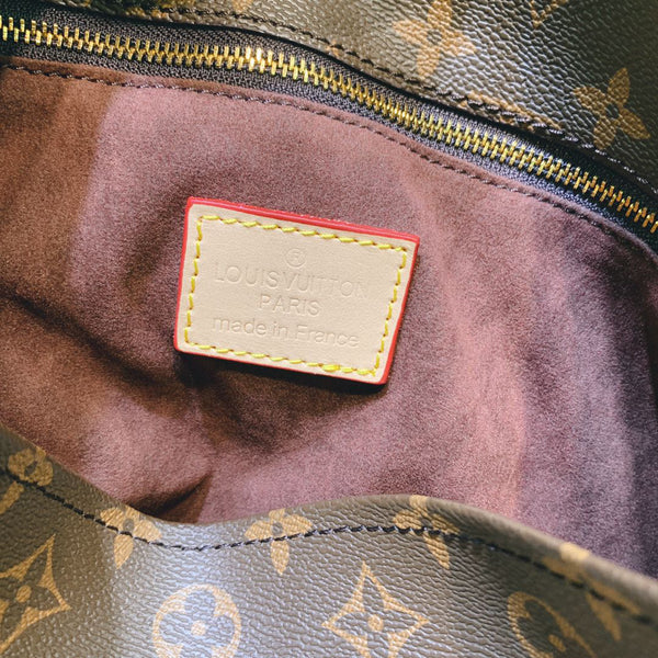 Elegant Brown Monogram Shoulder Bag