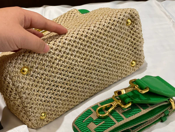 Chic Woven Straw Summer Shoulder Bag