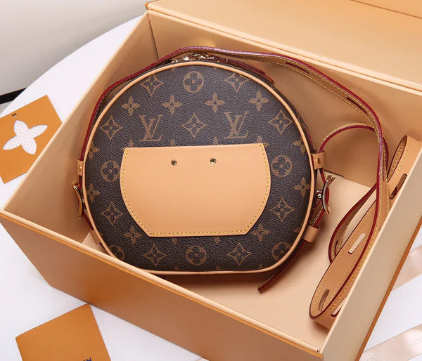 Elegant Round Monogram Crossbody