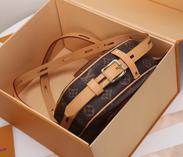 Elegant Round Monogram Crossbody
