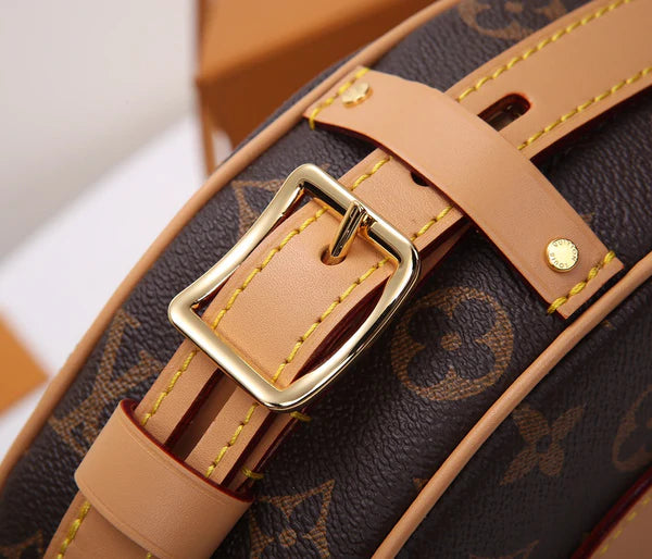Elegant Round Monogram Crossbody