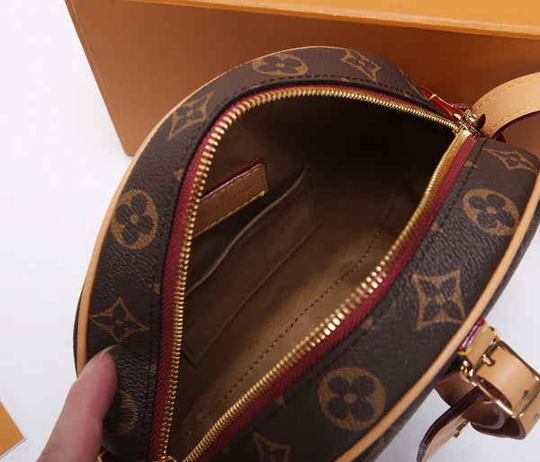 Elegant Round Monogram Crossbody