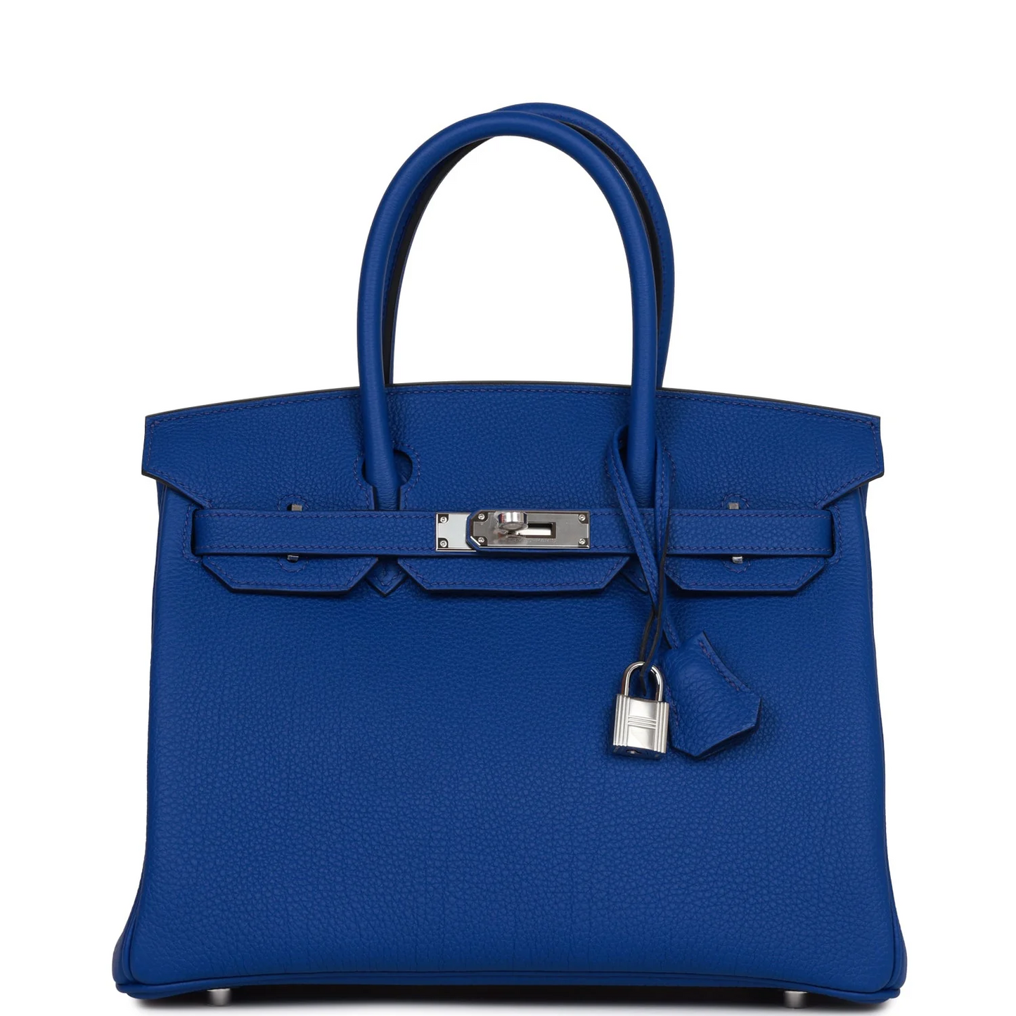 Blue Sapphire Birkin With Palladium Hardware with Original Logo