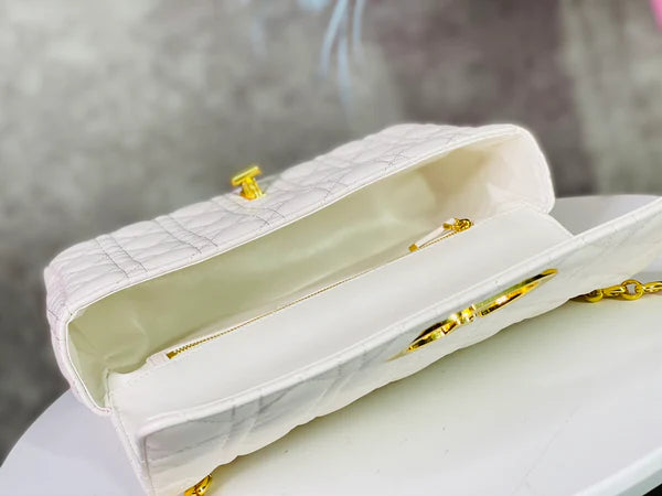 Ivory Supple Cannage Calfskin Bag