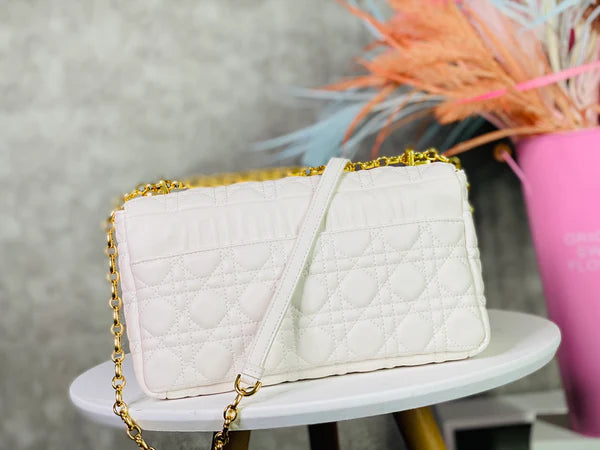 Ivory Supple Cannage Calfskin Bag
