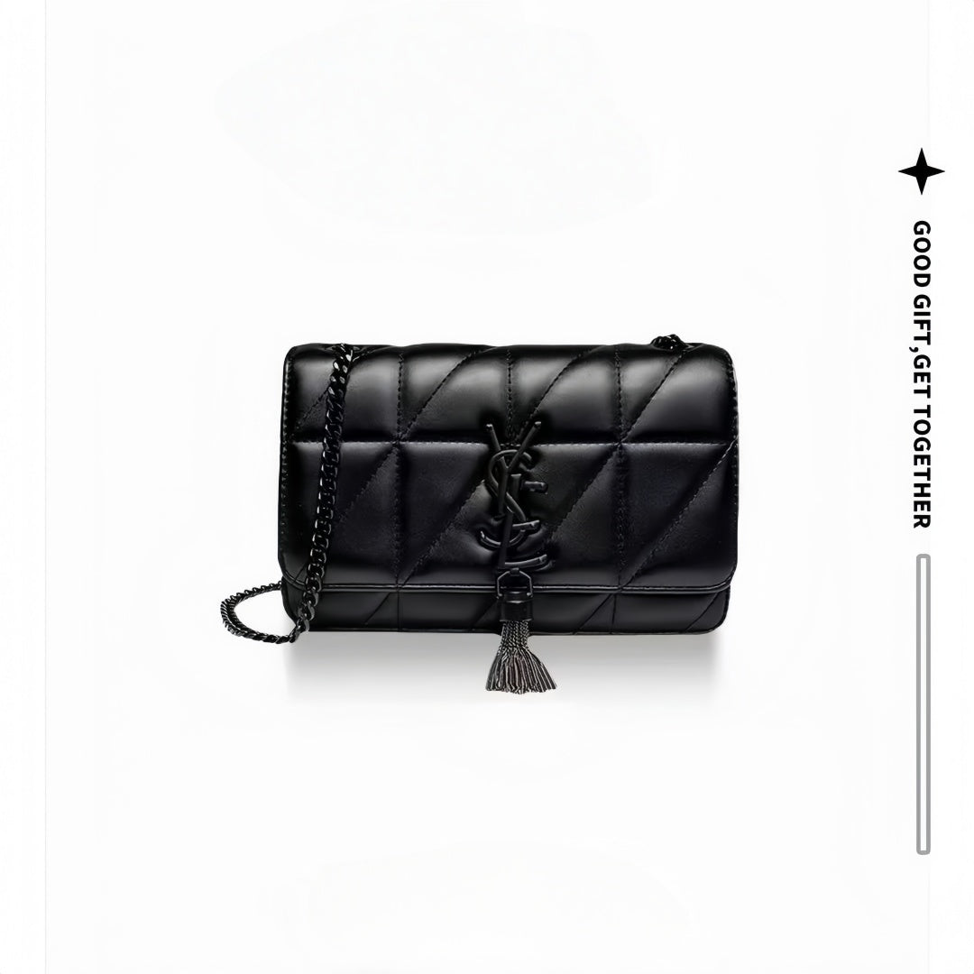 Ladies Leather Messenger Bag - Chic Shoulder