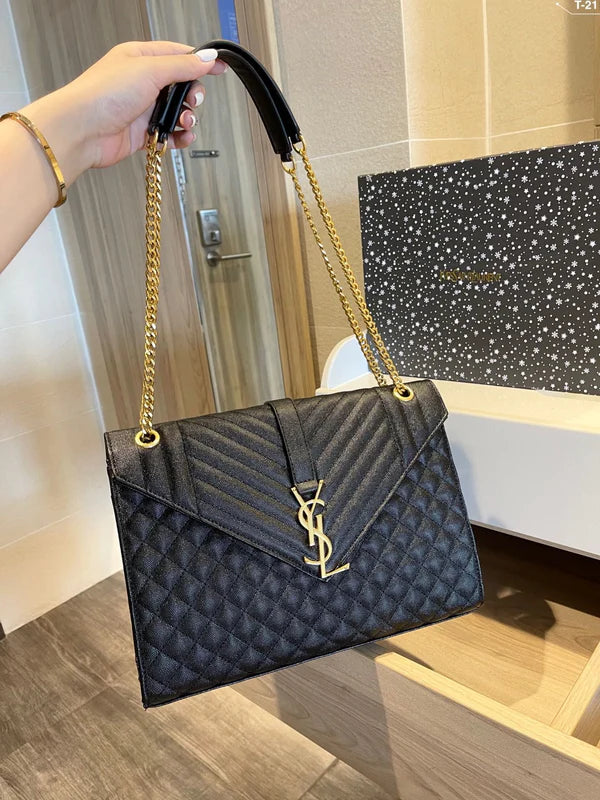 Luxury Black Chain Shoulder Bag