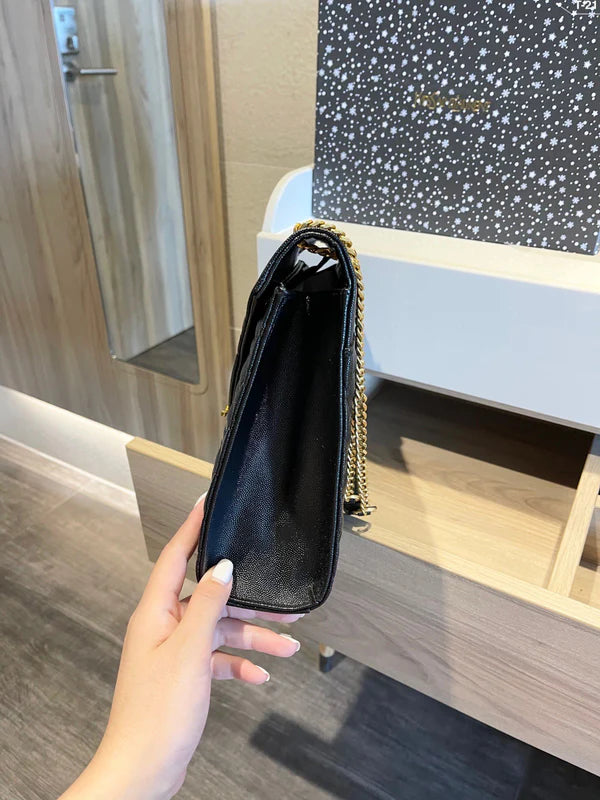 Luxury Black Chain Shoulder Bag