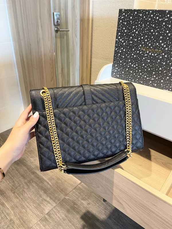 Luxury Black Chain Shoulder Bag