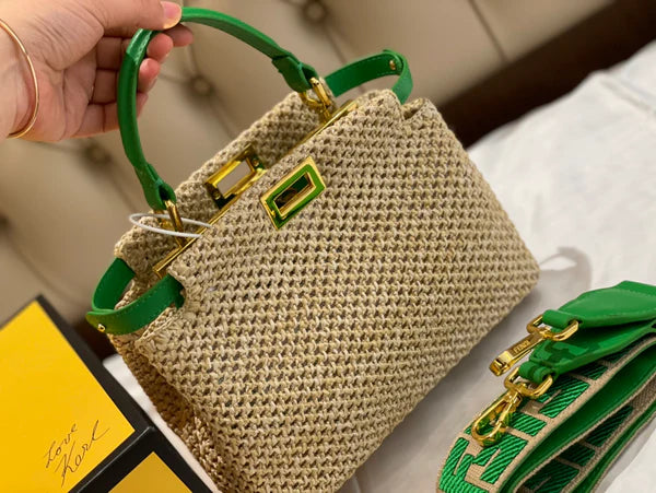 Chic Woven Straw Summer Shoulder Bag