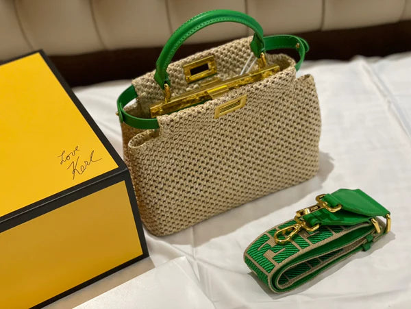 Chic Woven Straw Summer Shoulder Bag