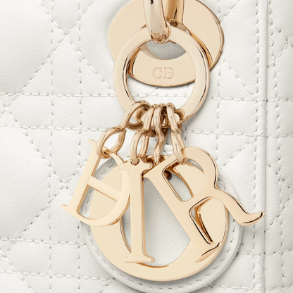 Mini Lady Chain Bag in Quilted Cannage Lambskin with Original Logo