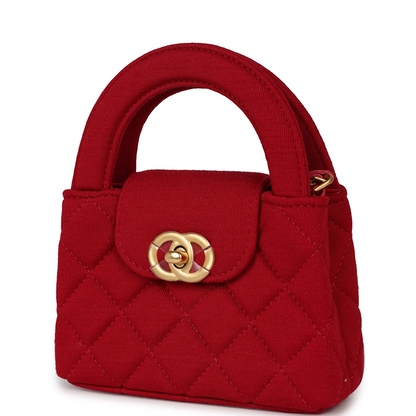 Designer Crossbody Bag  In Quality Sheepskin with Original Logo