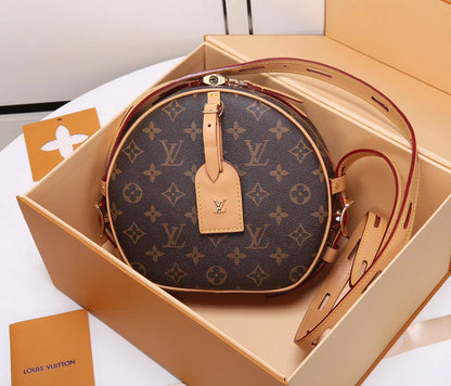 Elegant Round Monogram Crossbody