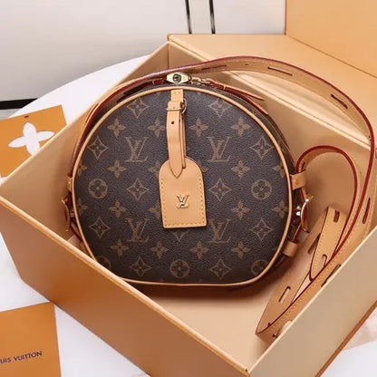 Elegant Round Monogram Crossbody