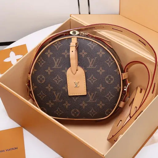 Elegant Round Monogram Crossbody