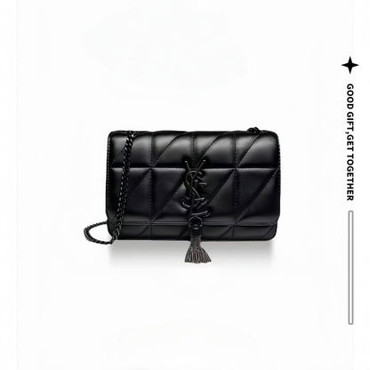 Ladies Leather Messenger Bag - Chic Shoulder