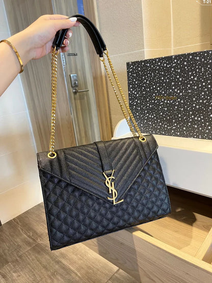 Luxury Black Chain Shoulder Bag