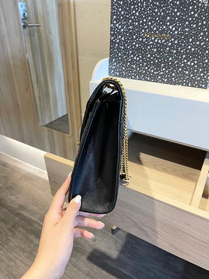 Luxury Black Chain Shoulder Bag