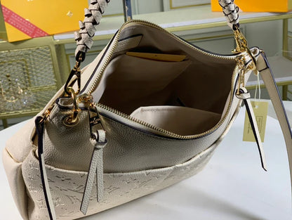 Luxury Black Embossed Handbag Purse