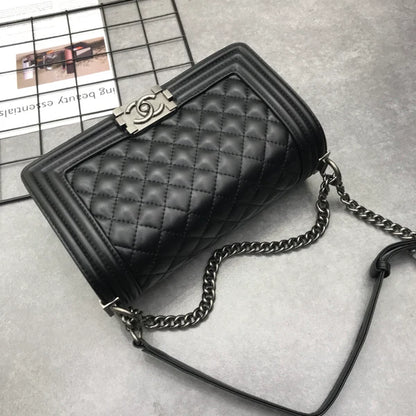 Luxury Double Buckle Chain Bag