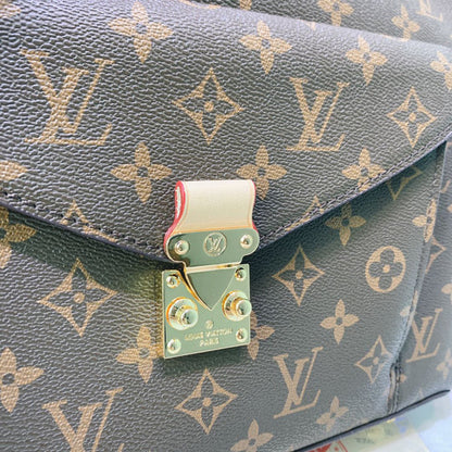 Elegant Brown Monogram Shoulder Bag