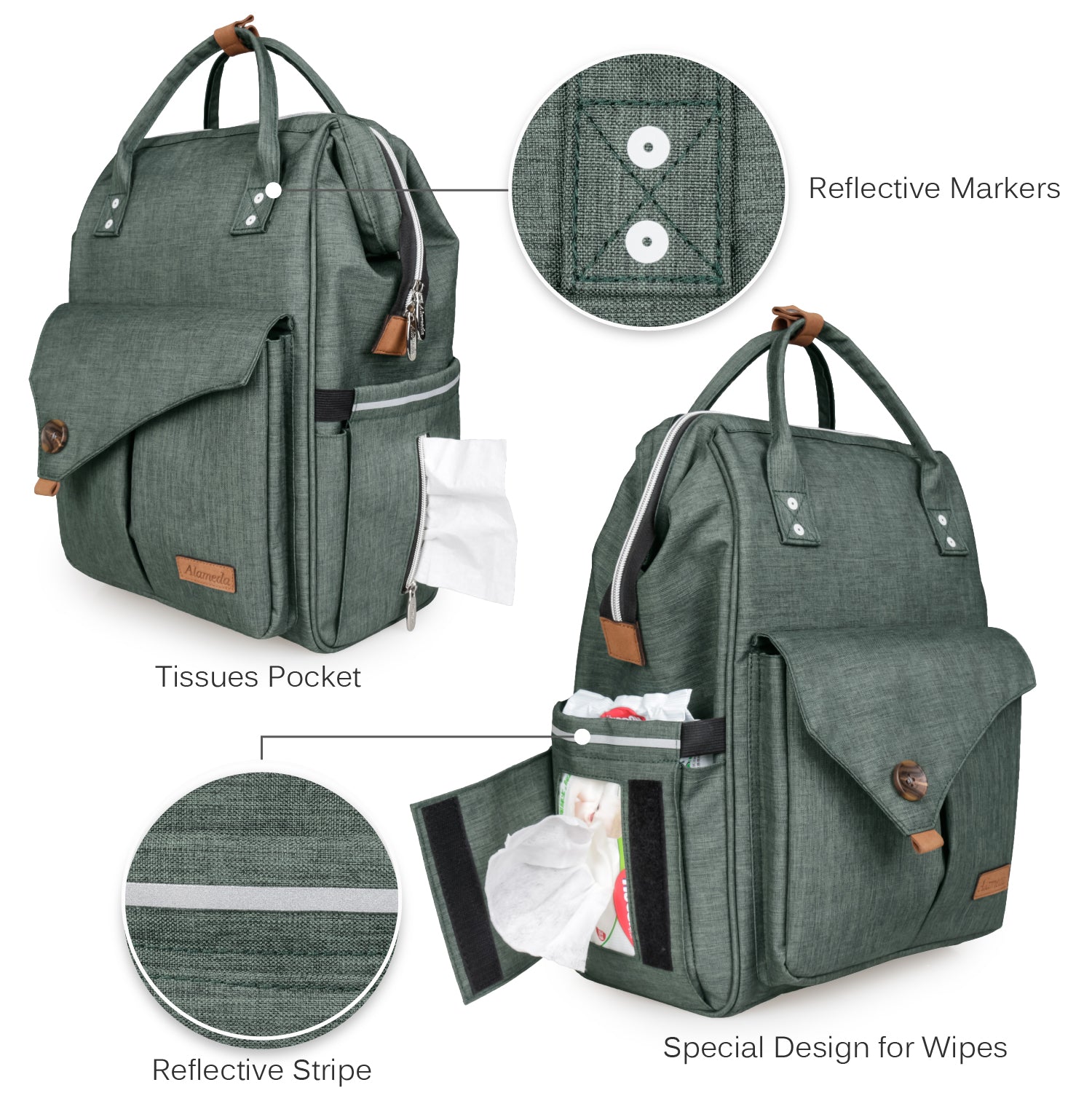 Alameda diaper outlet bag review