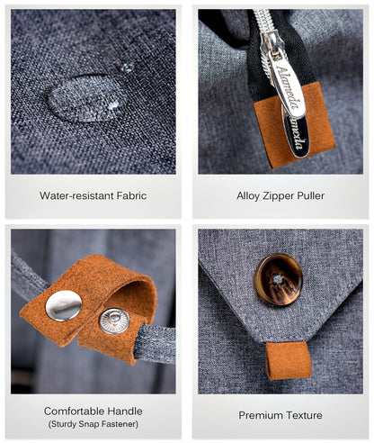 Alameda Diaper Bag Backpack - Shining Reflective Design, Grey