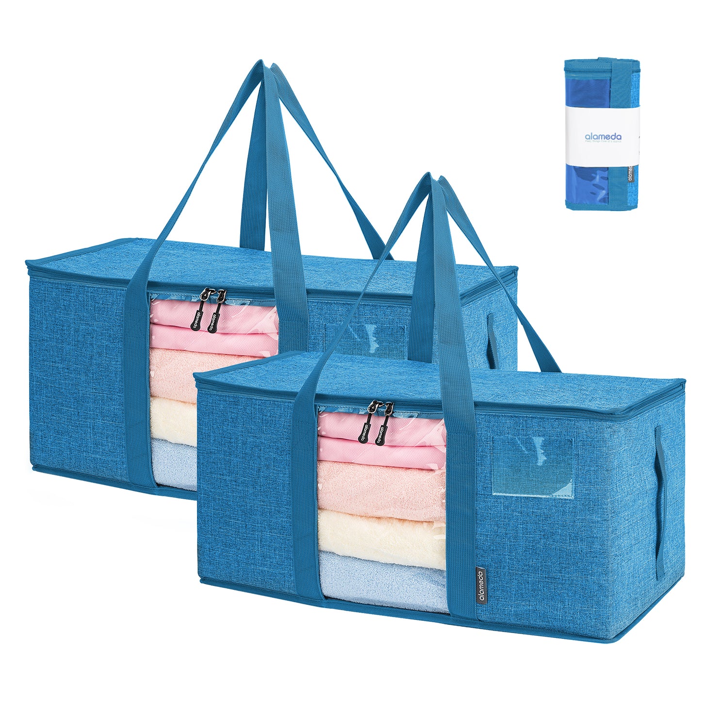 Alameda Large Capacity Storage Bags, Heavy Duty Moving Bag with Clear Window