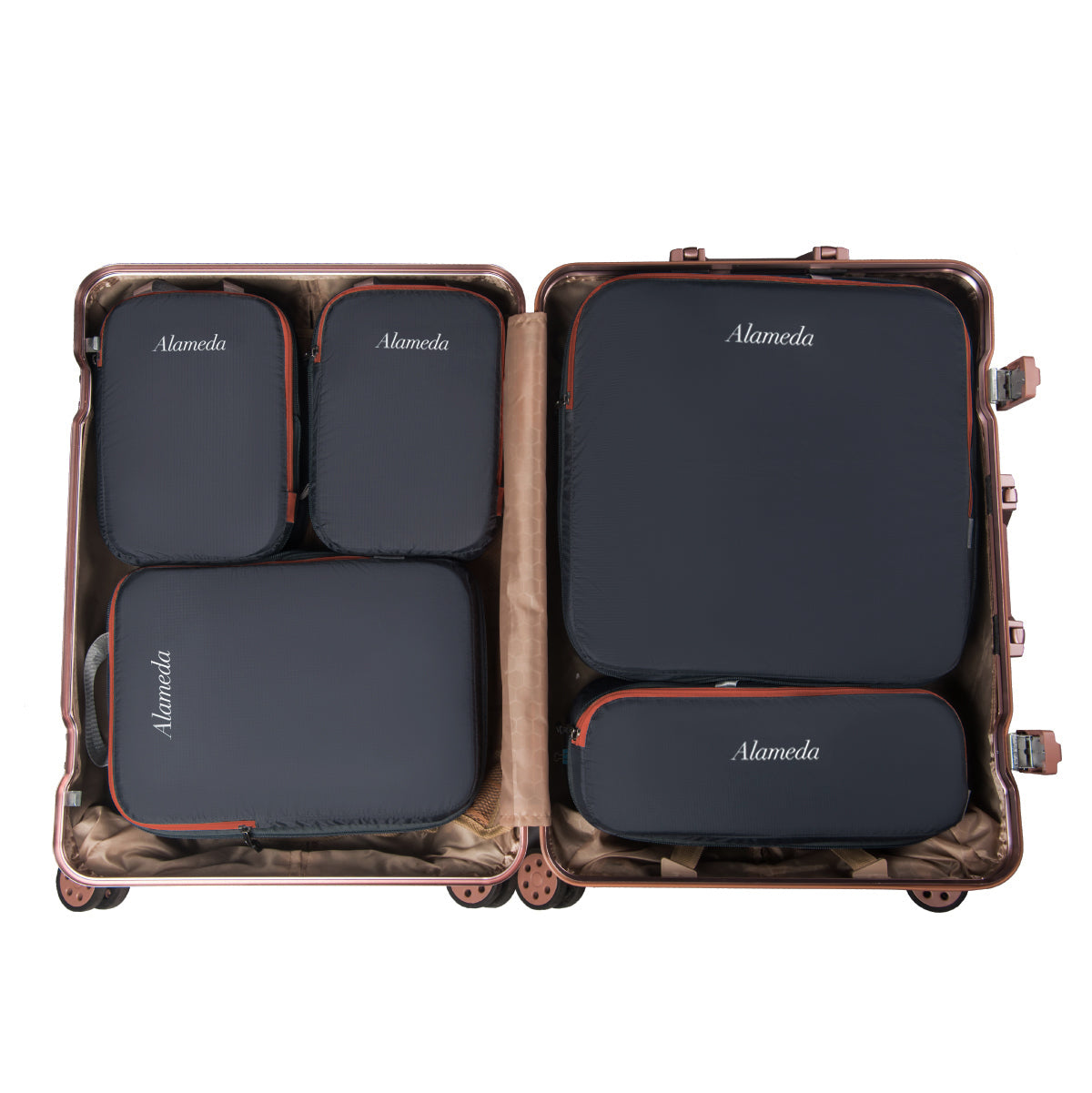 GreyFox 6 in 1 Foldable Travel Organizer Bag Set Travel Packing Luggage  Organizer Bags 6 pcs