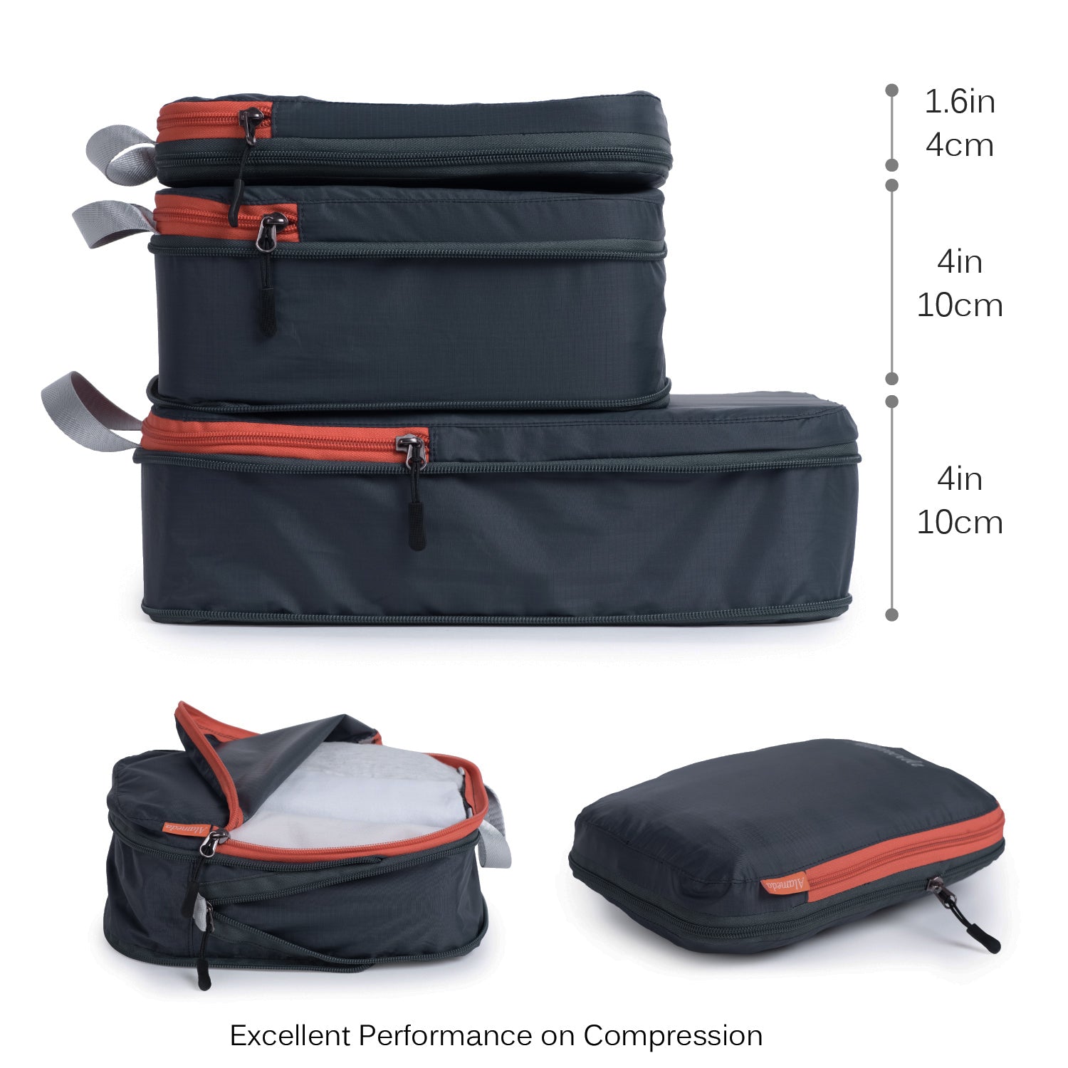 3pc (L-XL-Jumbo) Compression Bags Set Clear - Brightroom™