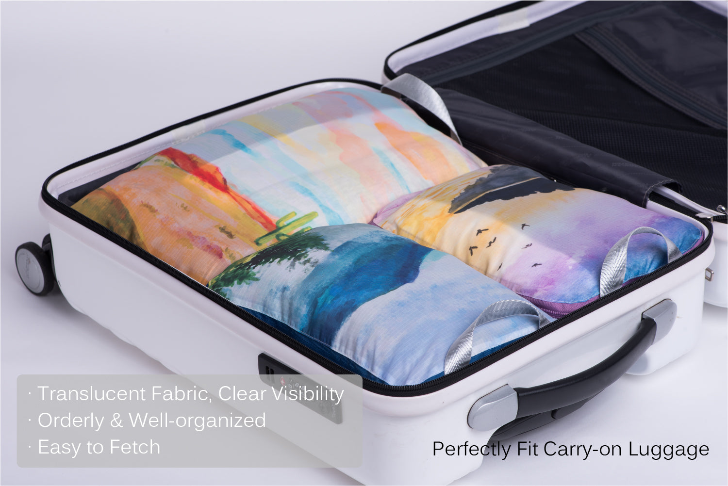 Carry Craft 3 Piece Packing Cubes Travel Organizer Set for Luggage